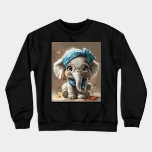 Elephant Population Challenges Crewneck Sweatshirt